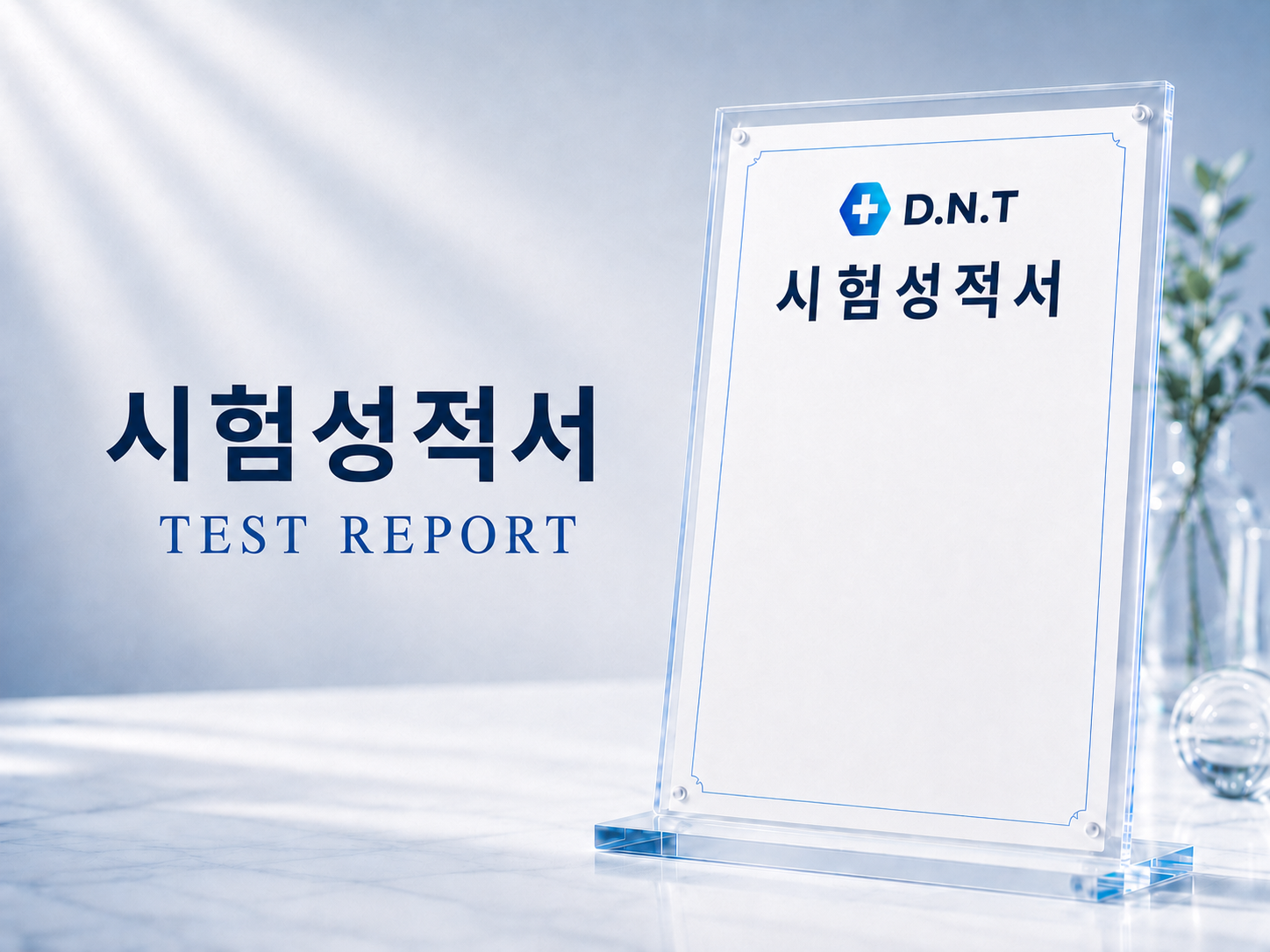 살균 시험성적서(디엔티)